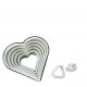 Pastry Cutters 7 Plain Hearts